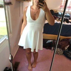 White kimchi blue skater dress